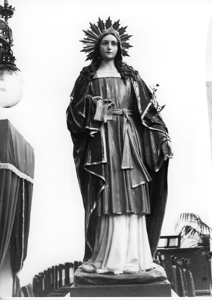 Santa Lucia (statua) - produzione leccese (sec. XX)
