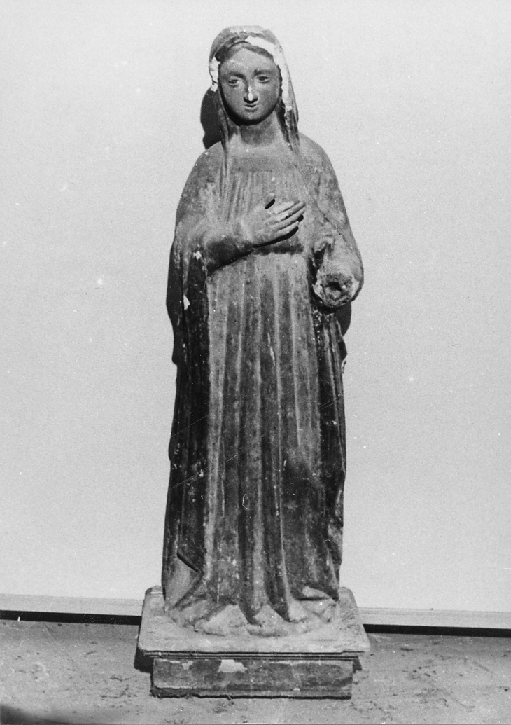 Madonna annunciata (statua, opera isolata) - ambito Italia centrale (fine/inizio secc. XVII/ XVIII)