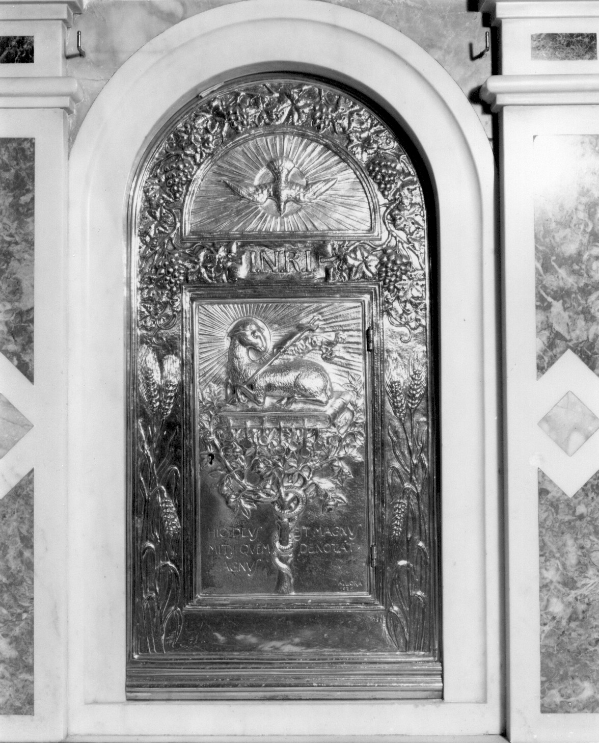 sportello di tabernacolo di Lora A (attribuito) (sec. XX)