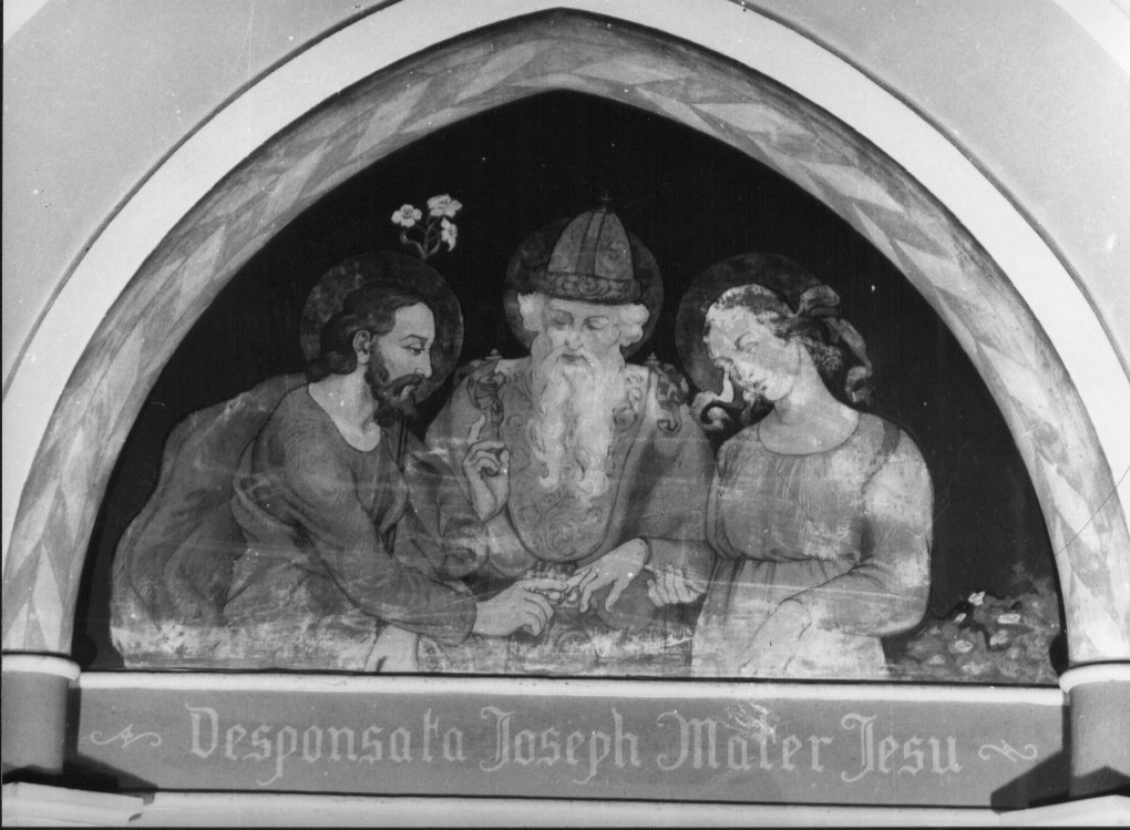 sposalizio di Maria Vergine (dipinto) di Carnevali Achille (sec. XX)