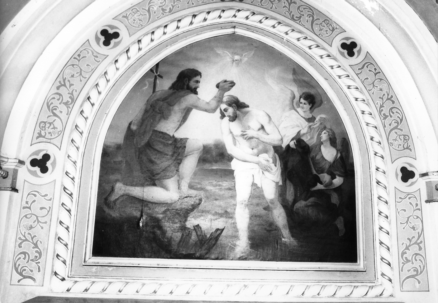 battesimo di Cristo (dipinto, opera isolata) - ambito abruzzese (prima metà sec. XX)