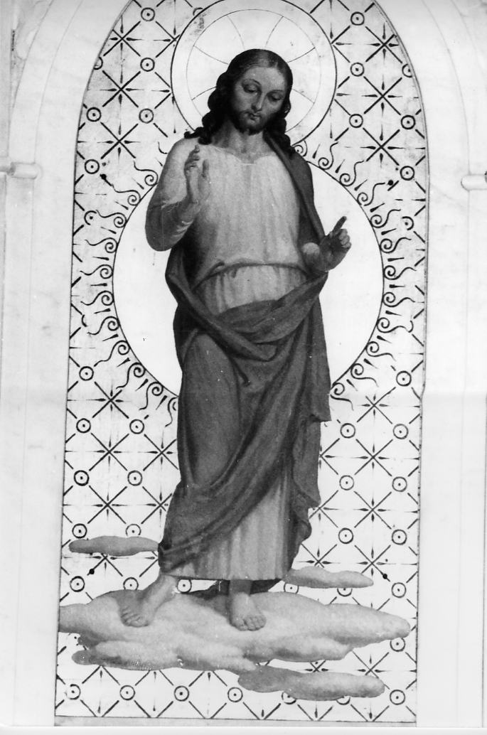 Cristo benedicente (dipinto) - ambito Italia centrale (sec. XX)