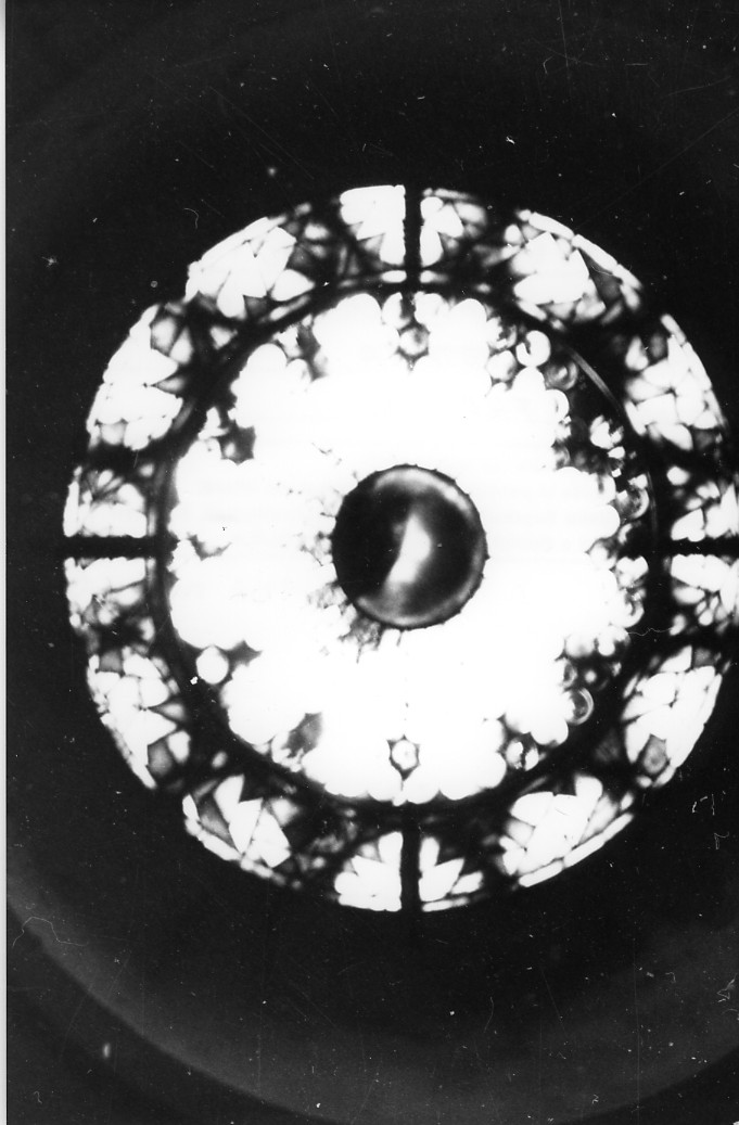 motivi decorativi geometrici (vetrata dipinta) di Quentini (bottega) (primo quarto sec. XX)