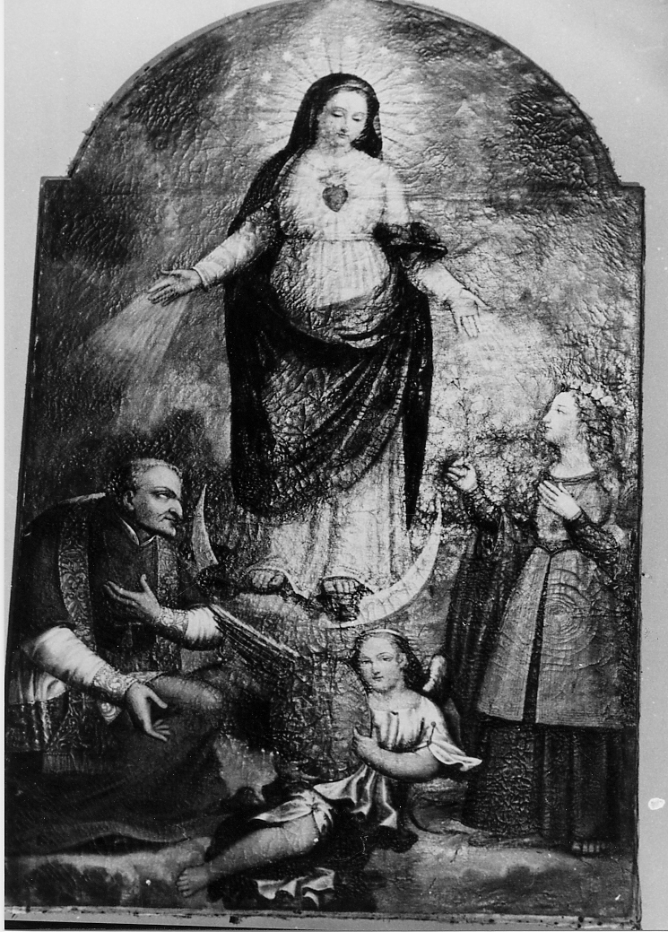 Madonna Immacolata e Santi (dipinto, opera isolata) di Ranieri Niccolò (attribuito) (sec. XVIII)