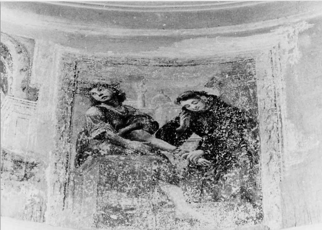 Sant'Antonio da Padova e il miracolo del figlio furioso (dipinto) - ambito abruzzese (sec. XVIII)