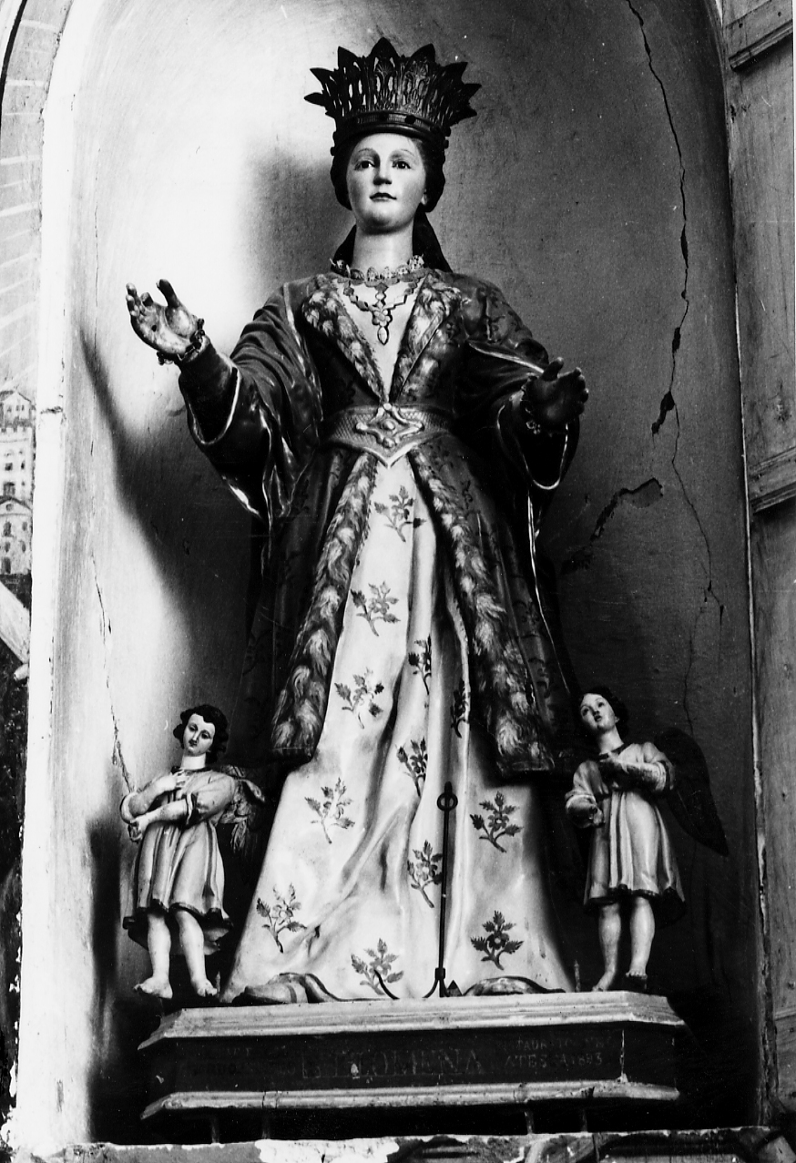 Santa Filomena tra due angioletti adoranti (statua, opera isolata) - ambito Italia centrale (sec. XVIII)