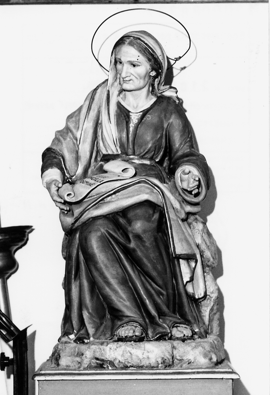 Sant'Anna seduta sul cartiglio (statua, opera isolata) - ambito Italia centrale (sec. XIX)