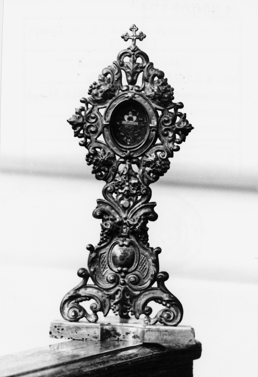 reliquiario - a ostensorio, opera isolata - ambito Italia centrale (sec. XIX)