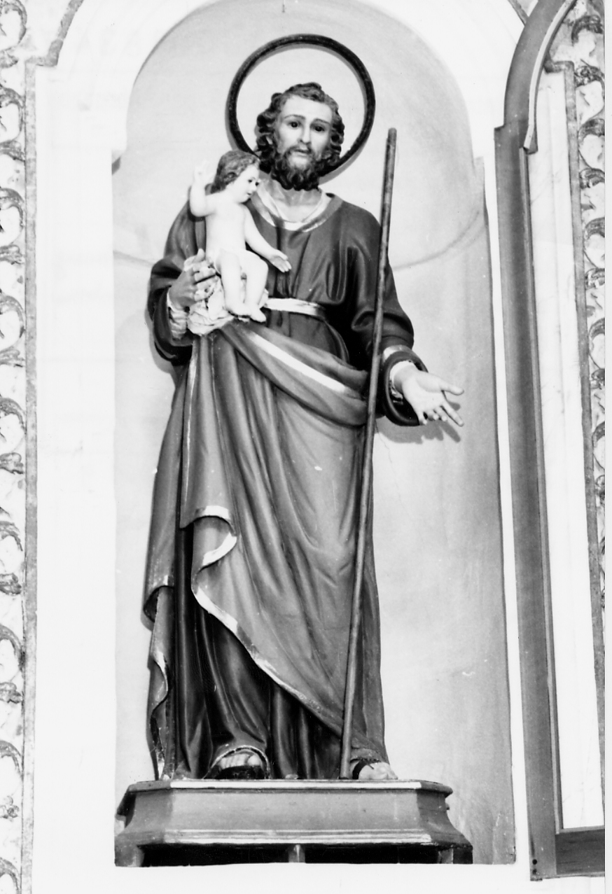 San Giuseppe con bambino (statua, opera isolata) - ambito Italia centrale (fine/inizio secc. XIX/ XX)