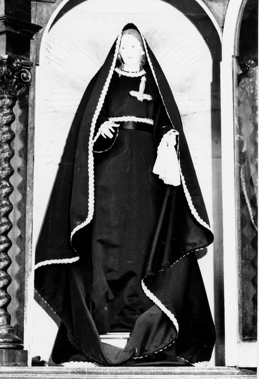 Madonna Addolorata (statua, opera isolata) - ambito Italia centrale (sec. XIX)