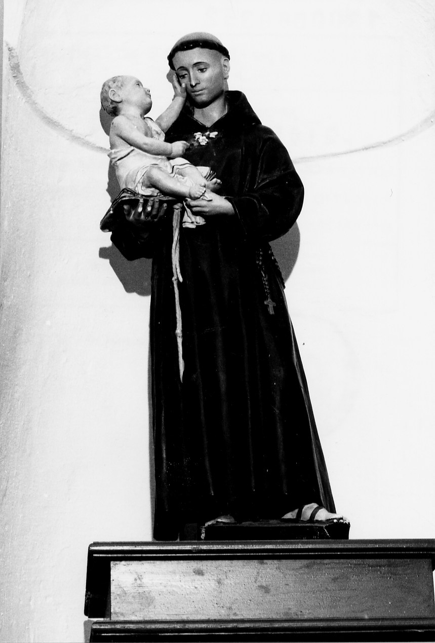 Sant'Antonio da Padova con bambino (statuetta, opera isolata) - ambito Italia centrale (sec. XX)