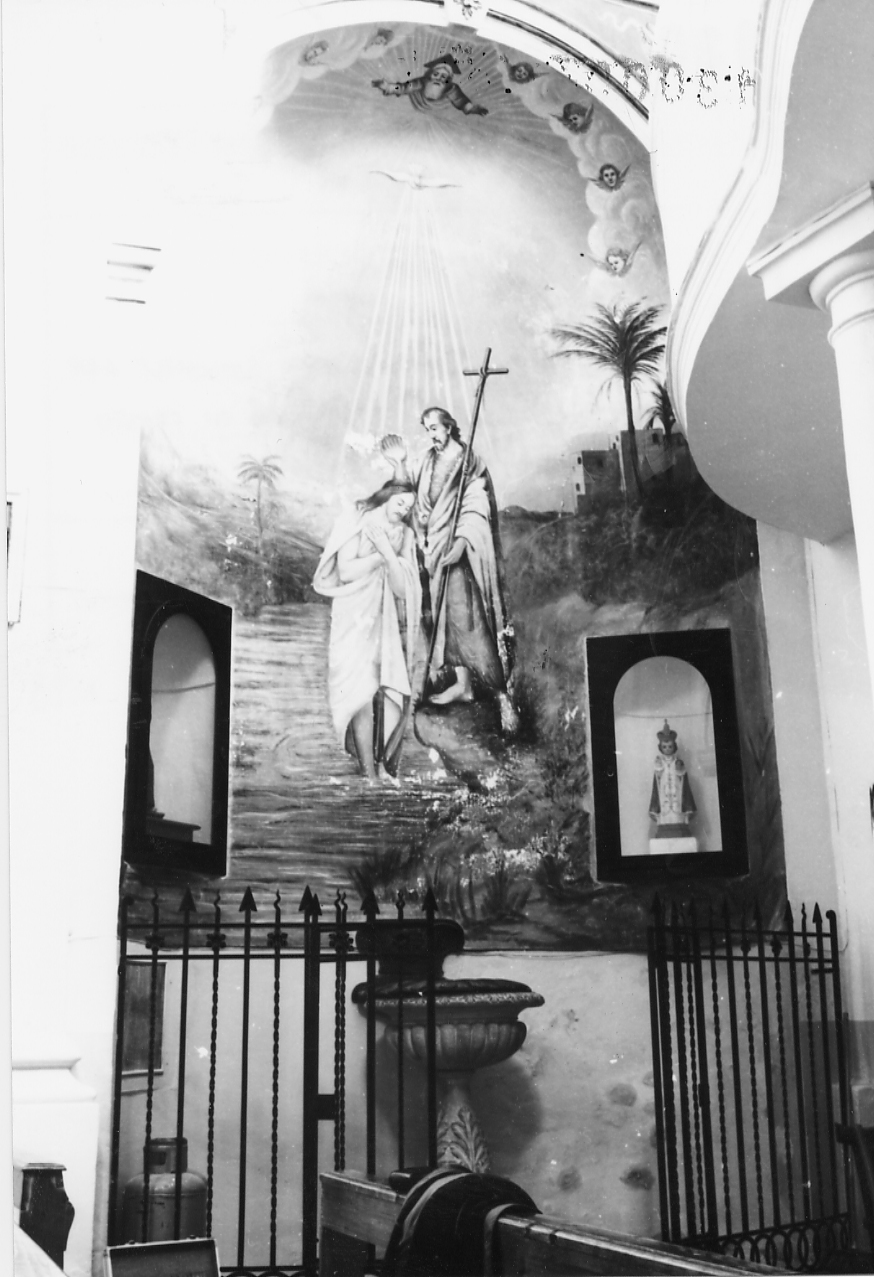 battesimo di Cristo (dipinto, opera isolata) - ambito Italia centrale (sec. XX)