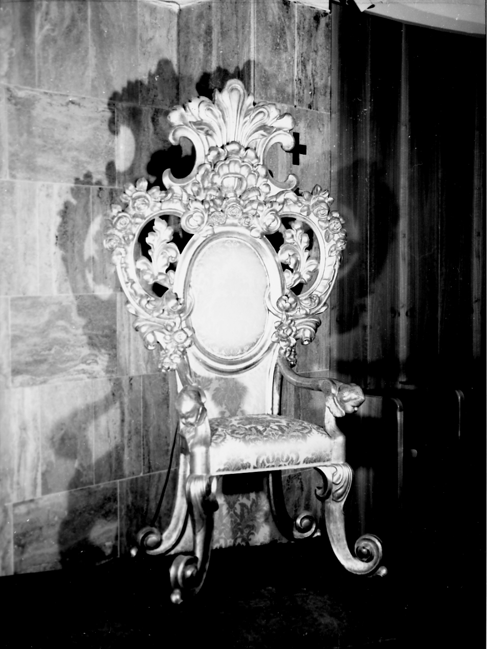 trono - ambito abruzzese (sec. XVIII)