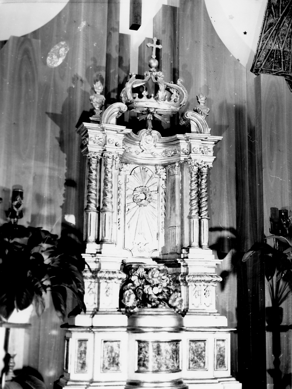 tabernacolo - a frontale architettonico - ambito abruzzese (sec. XVIII)