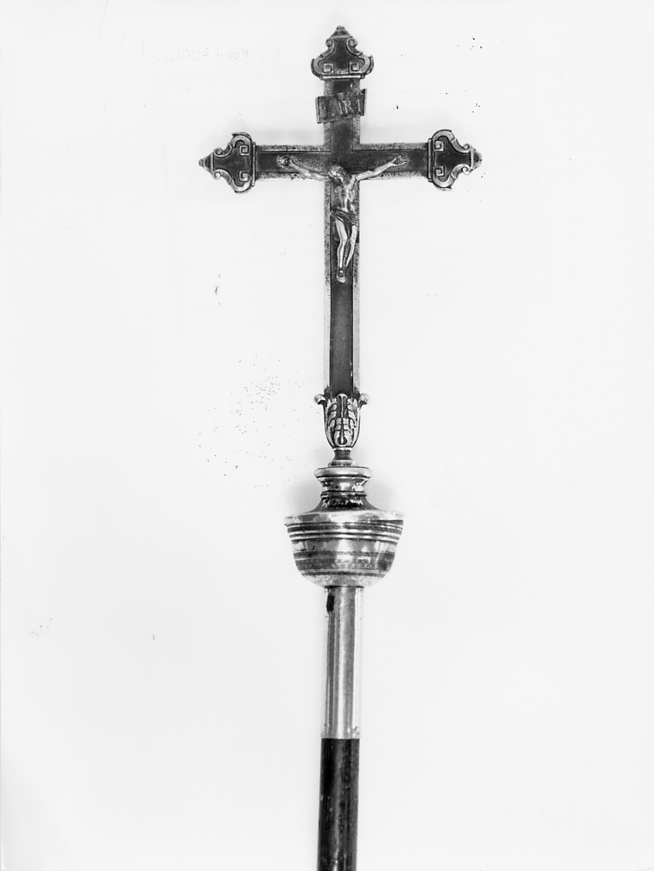 croce processionale - ambito abruzzese (fine/inizio secc. XVIII/ XIX)