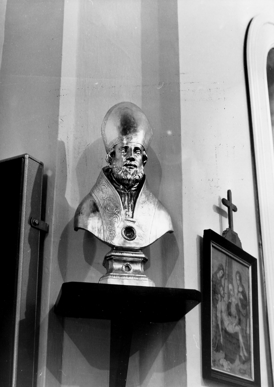 Sant'Agostino (reliquiario - a busto) - ambito abruzzese (sec. XVIII)