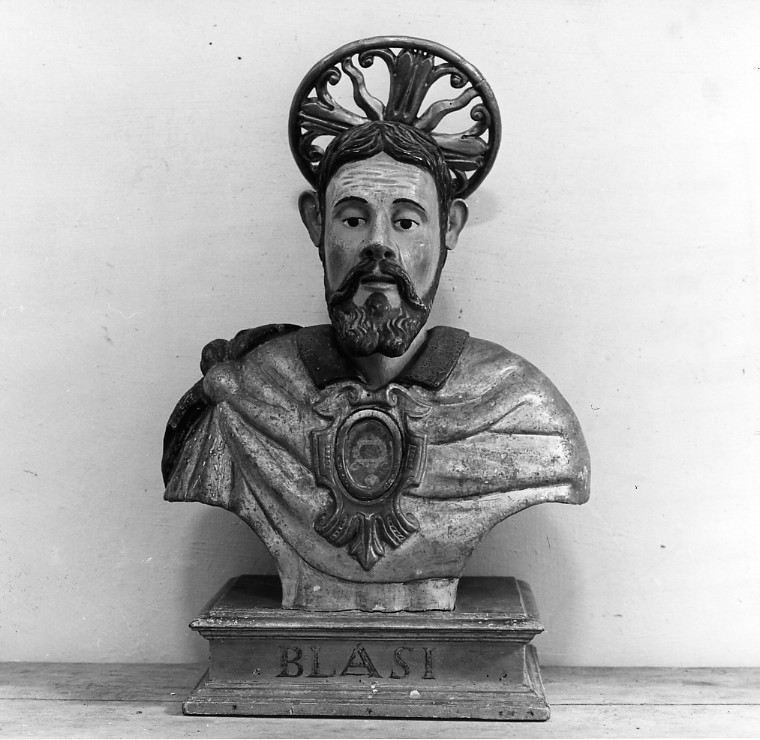San Biagio, busto di santo (reliquiario - a busto, opera isolata) - ambito Italia centrale (sec. XVII)