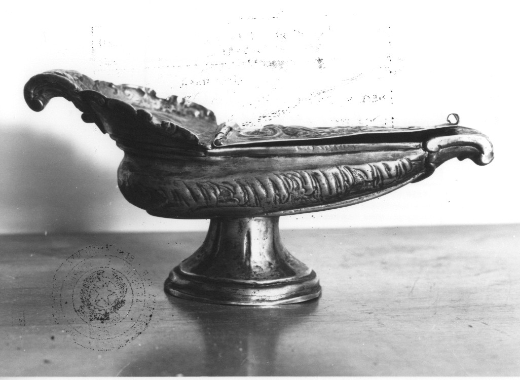 navicella portaincenso, opera isolata - ambito Italia centrale (sec. XVIII)