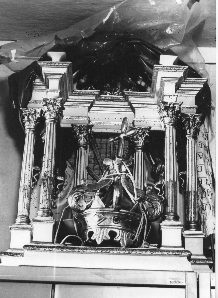 tronetto per esposizione eucaristica, opera isolata - ambito Italia centrale (sec. XVIII)