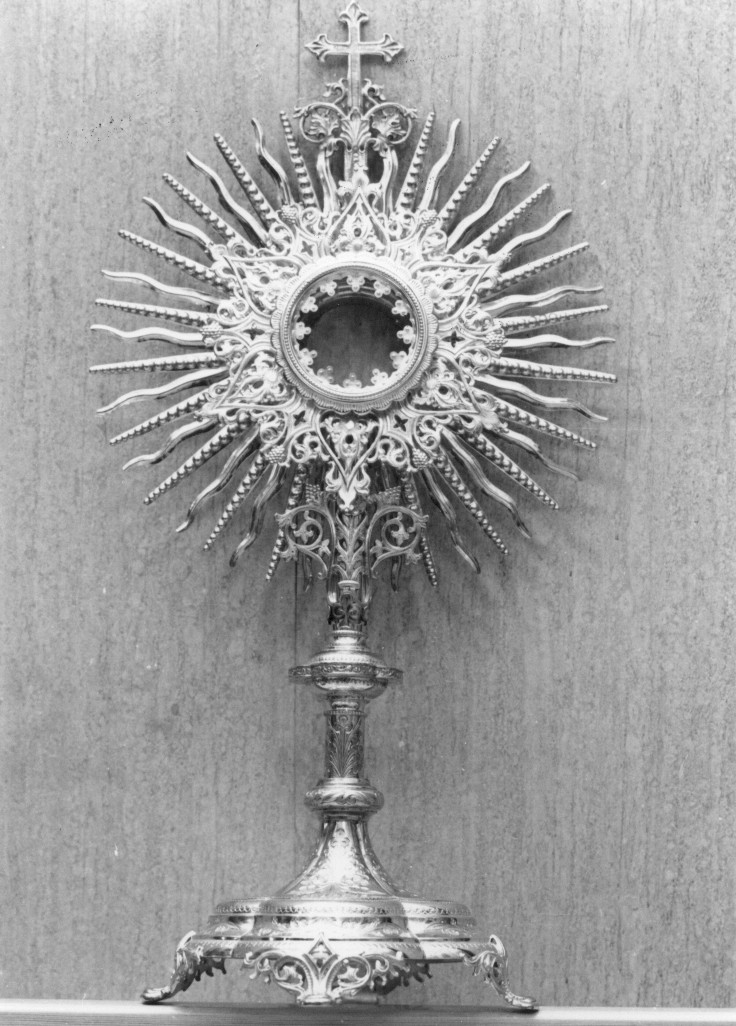 ostensorio, opera isolata - ambito Italia centrale (sec. XIX)