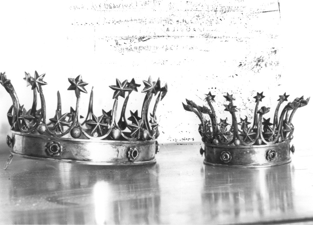 corona da statua, serie - ambito Italia centrale (sec. XIX)