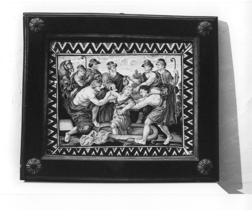 Susanna e i vecchioni (mattonella) di Gentile Aniello (bottega) (fine/inizio secc. XVII/ XVIII)