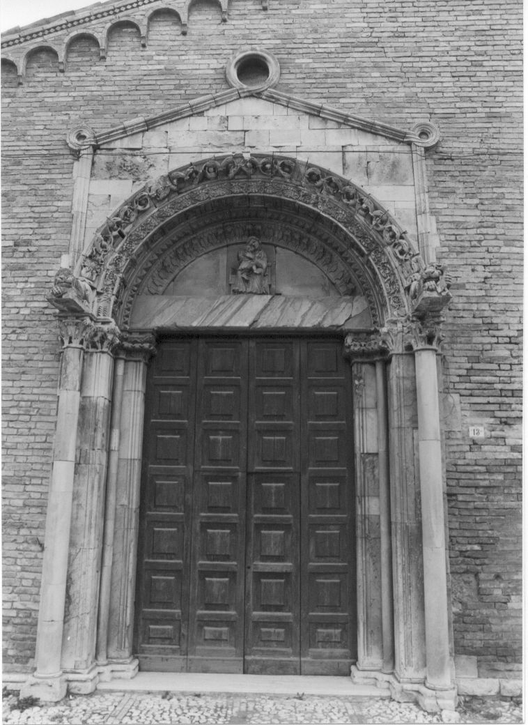 mostra di portale di Raimondo di Poggio (attribuito) (inizio sec. XIV)