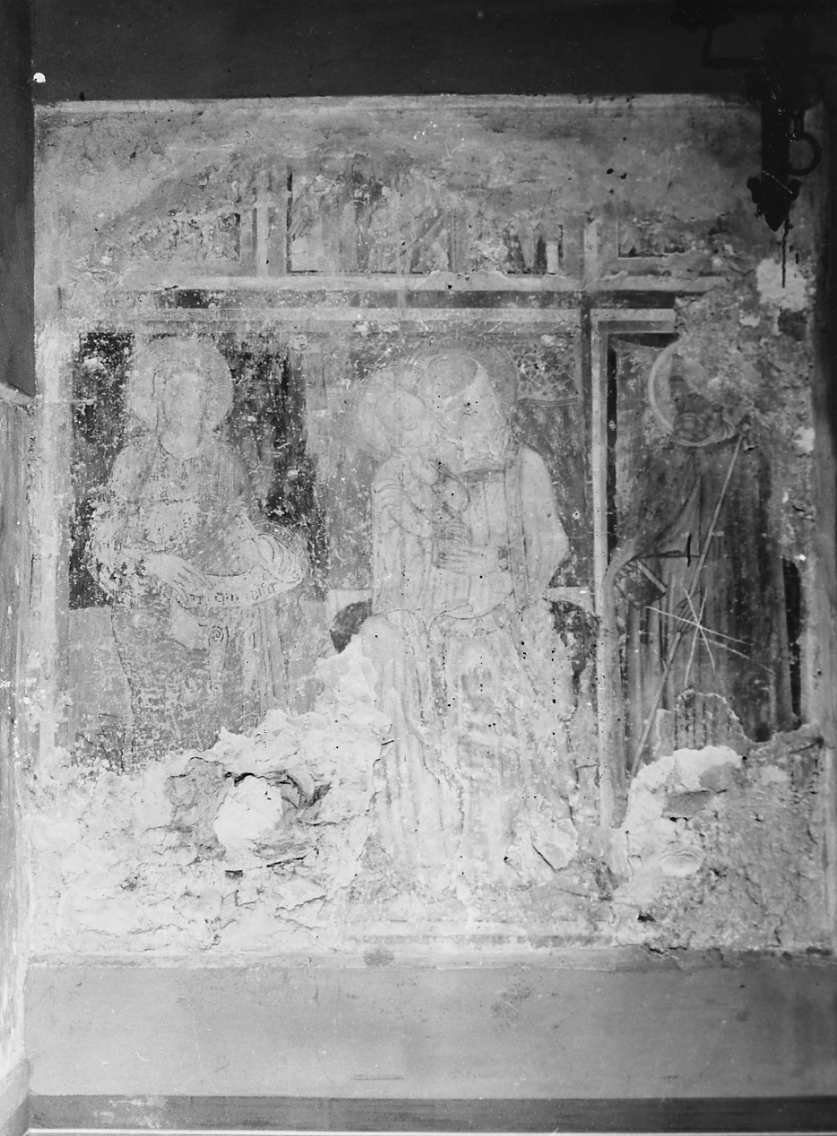 Madonna in trono fra Santi (dipinto) - bottega marchigiano-abruzzese (prima metà sec. XV)