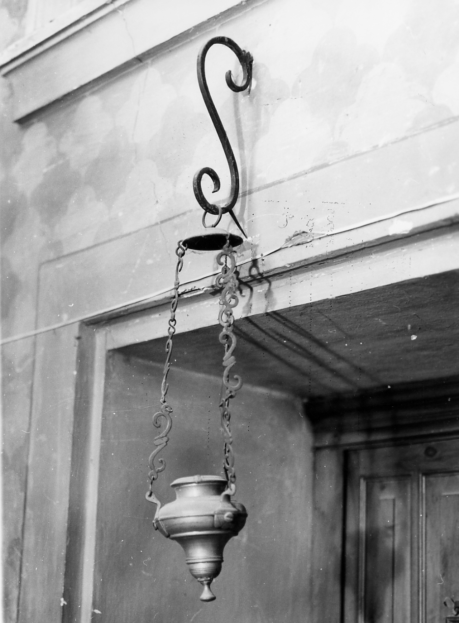 lampada pensile, serie - produzione abruzzese (sec. XIX)