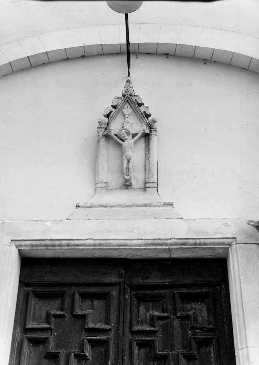 Cristo crocifisso (formella) - ambito Italia centrale (sec. XV)