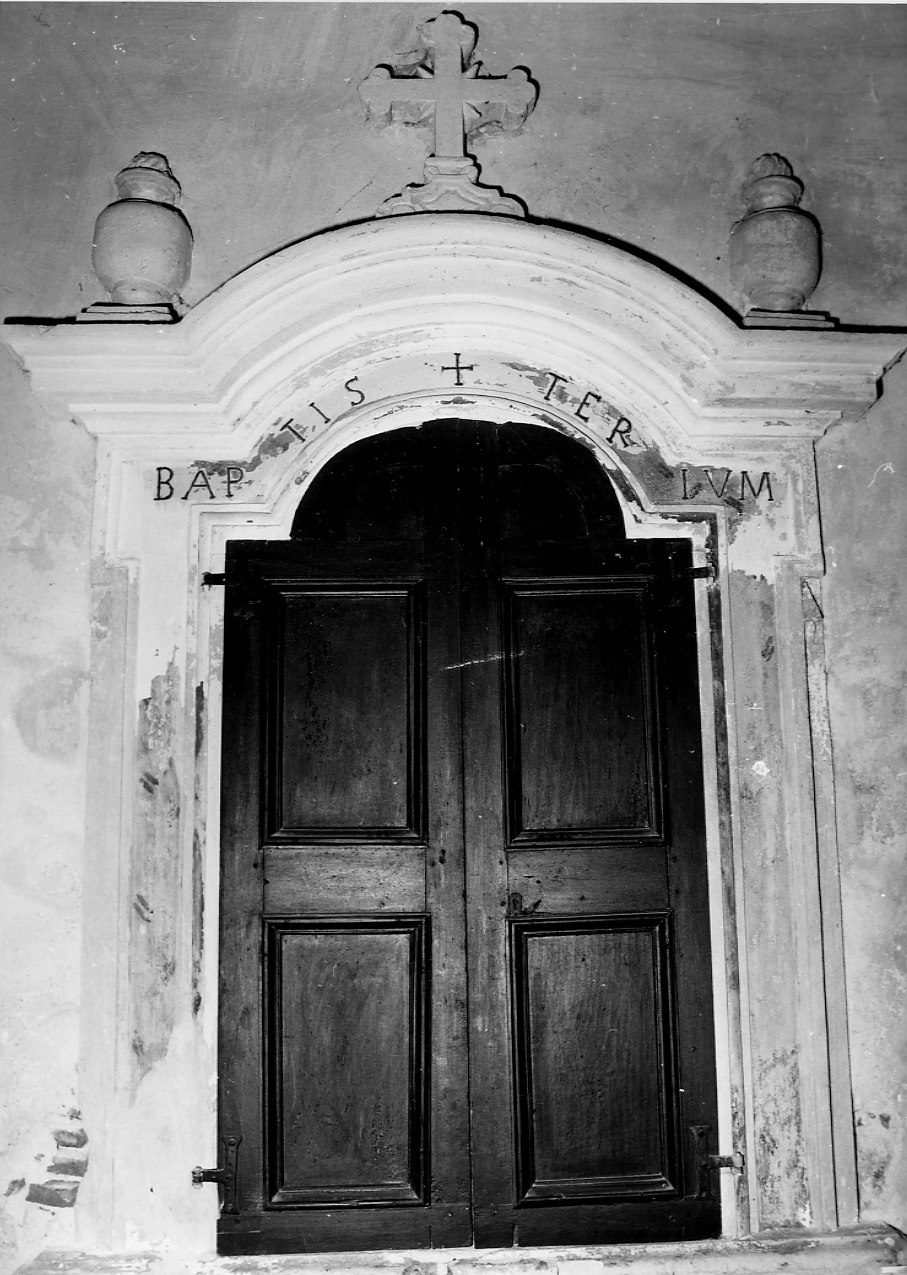 mostra di fonte battesimale - ambito Italia centrale (sec. XVIII)