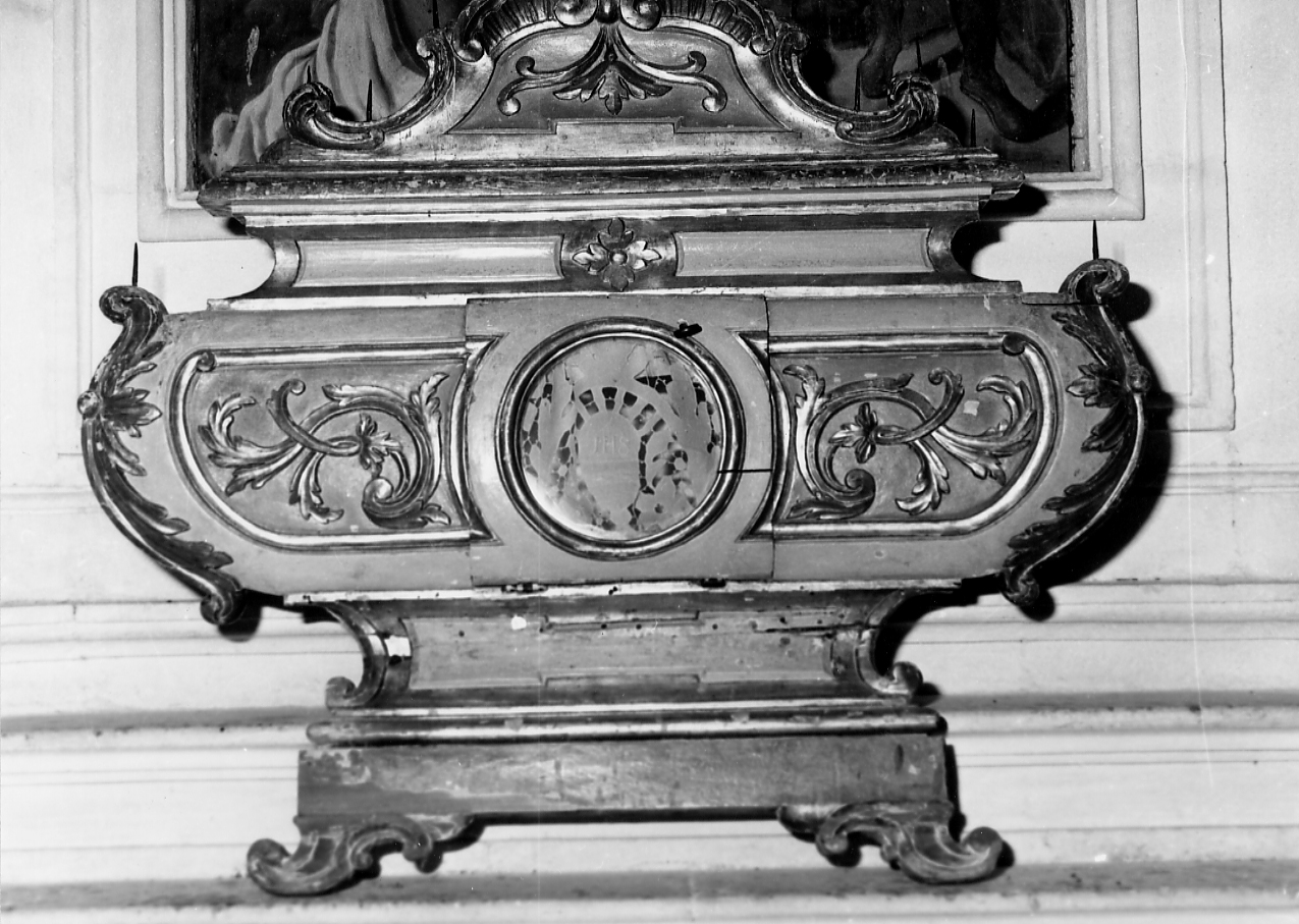 reliquiario a teca - a urna - ambito Italia centrale (sec. XVIII)