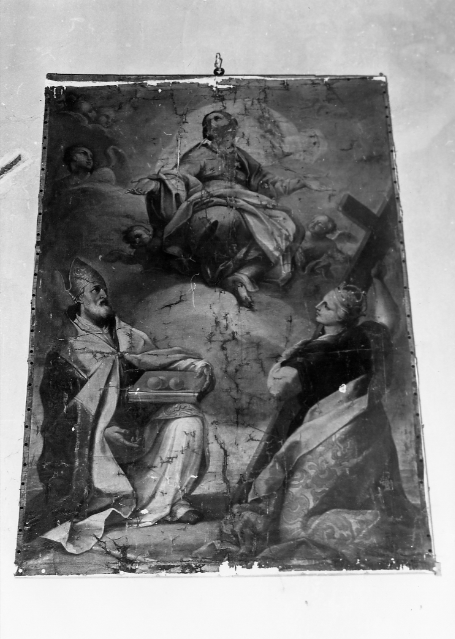 Madonna con San Nicola di Bari e Sant'Elena (dipinto) - ambito Italia centrale (sec. XVII)