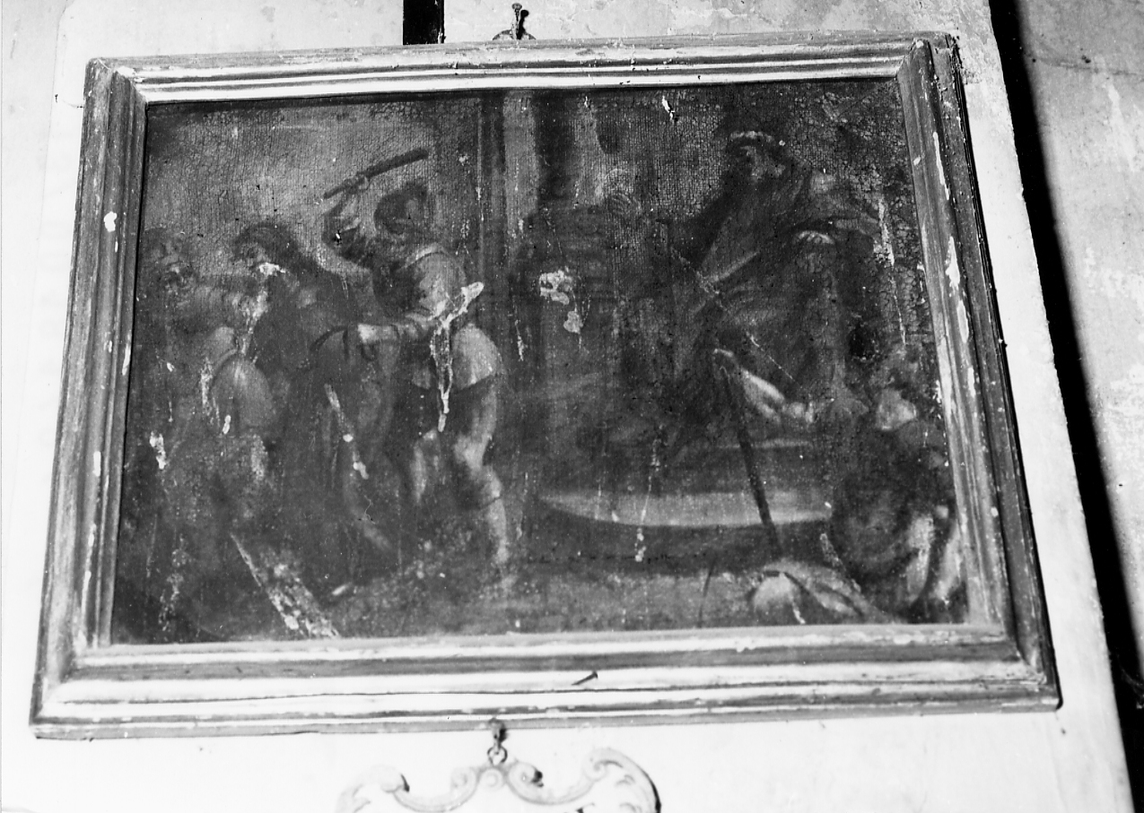 Stazione I: Gesù condannato a morte (dipinto) - ambito abruzzese (sec. XVIII)