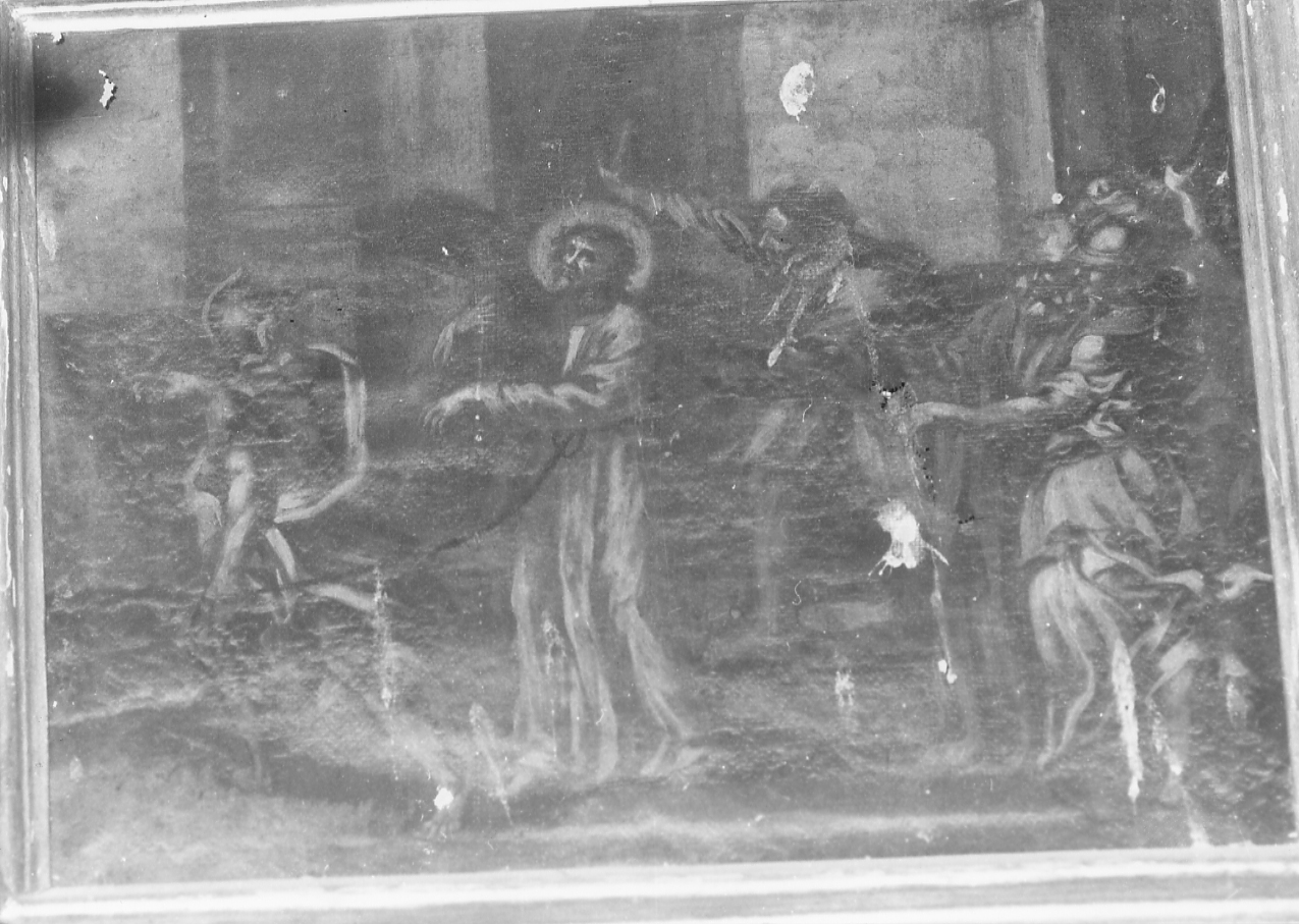 Stazione II: Gesù caricato della croce (dipinto) - ambito abruzzese (sec. XVIII)