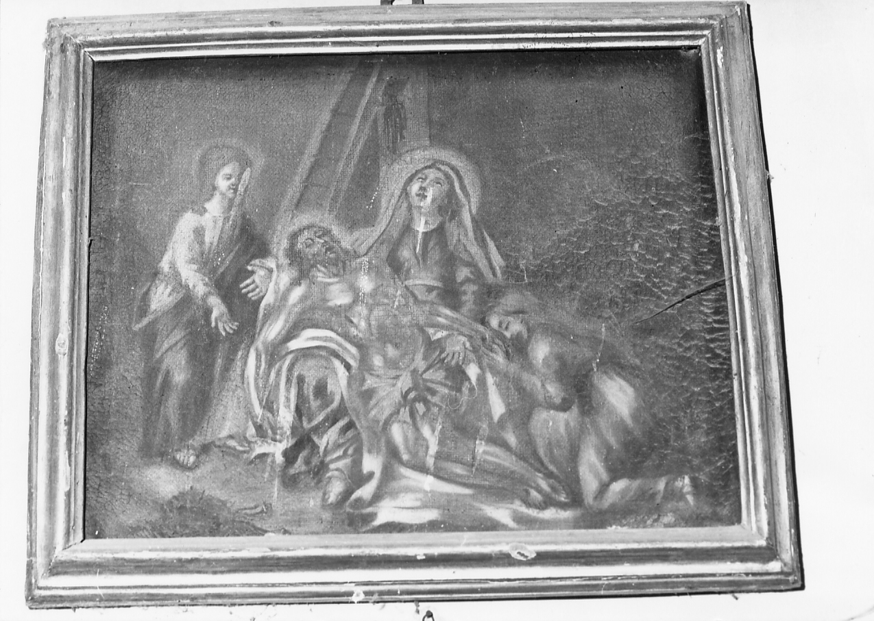 Stazione XIII: Gesù deposto dalla Croce (dipinto) - ambito abruzzese (sec. XVIII)