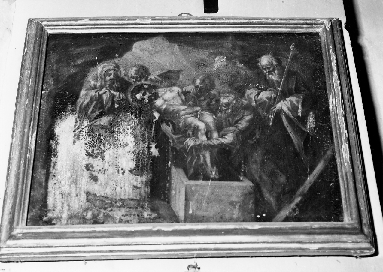Satazione XIV: Gesù deposto dal sepolcro (dipinto) - ambito abruzzese (sec. XVIII)