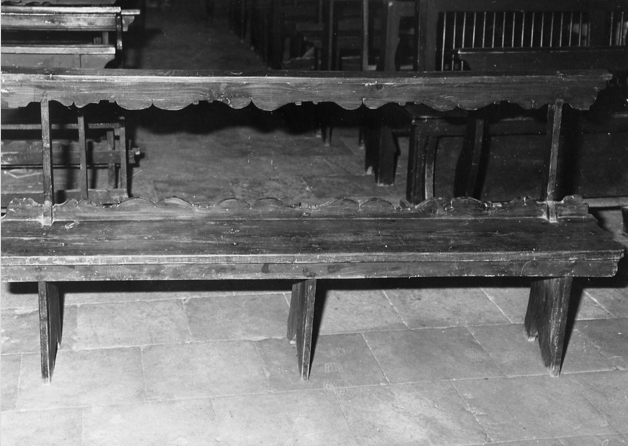 banco da chiesa, serie - ambito Italia centrale (sec. XIX)