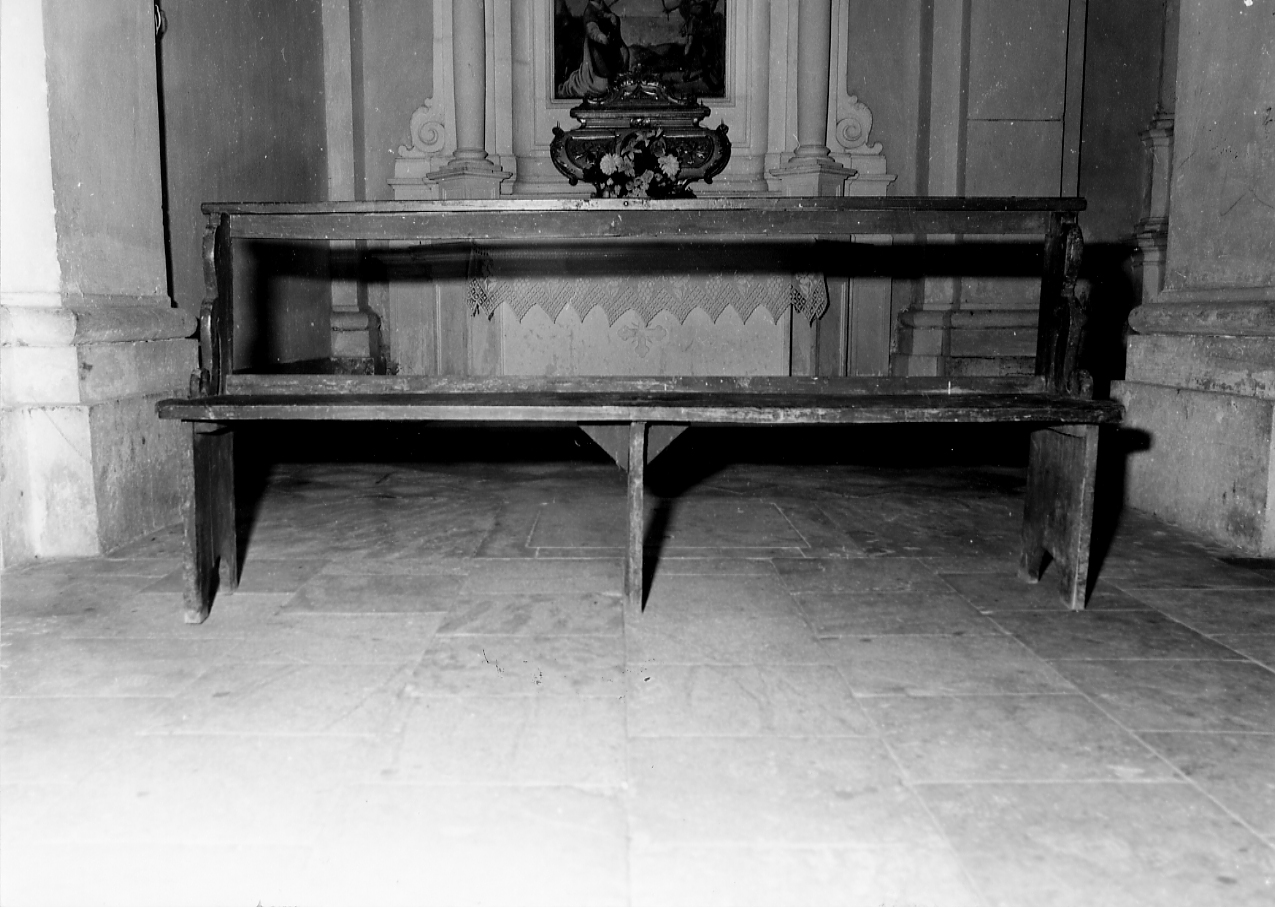 banco da chiesa, serie - ambito Italia centrale (sec. XIX)
