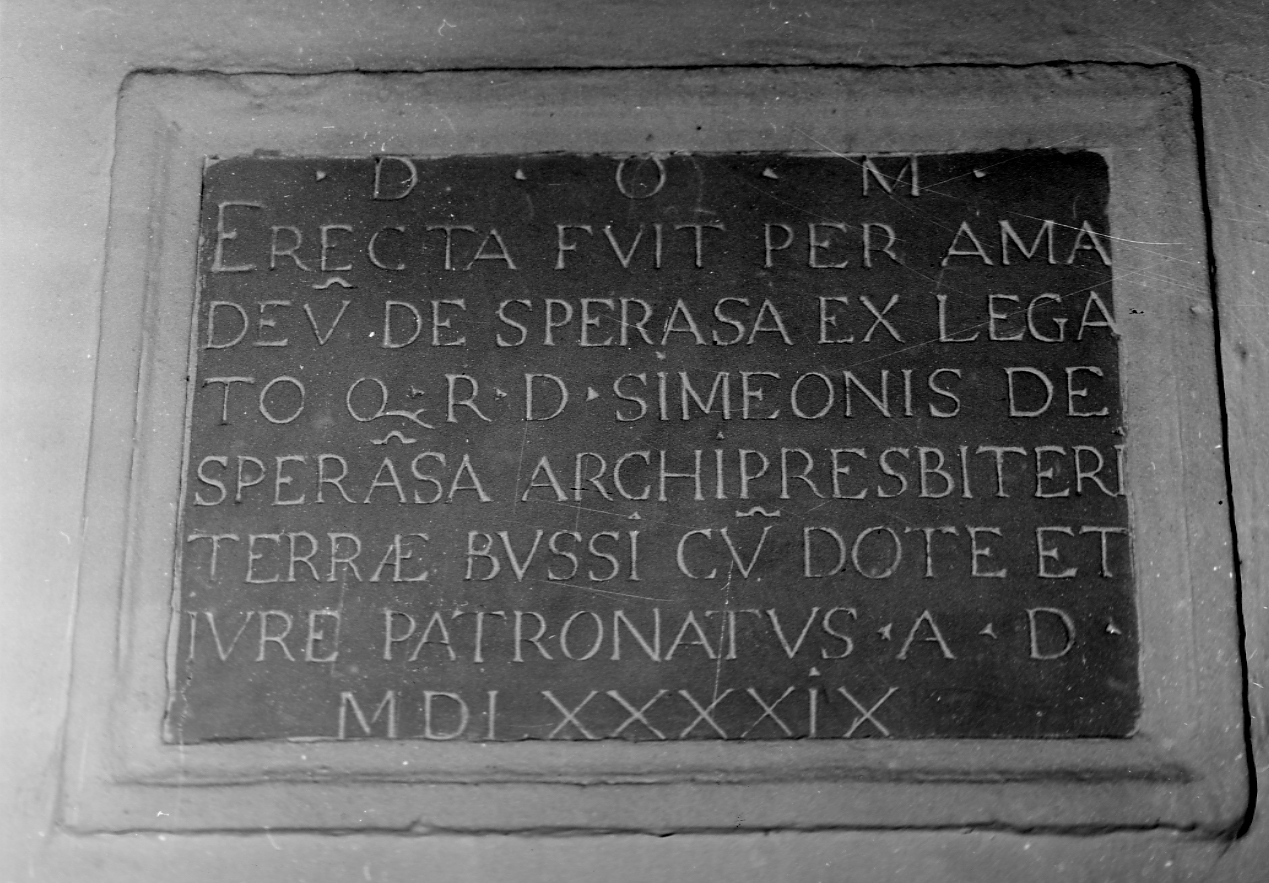 lapide documentaria, opera isolata - ambito abruzzese (sec. XVI)