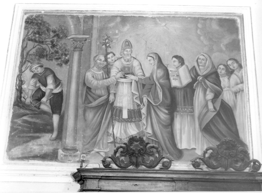 Le nozze della Vergina (dipinto, opera isolata) - ambito abruzzese (sec. XIX)