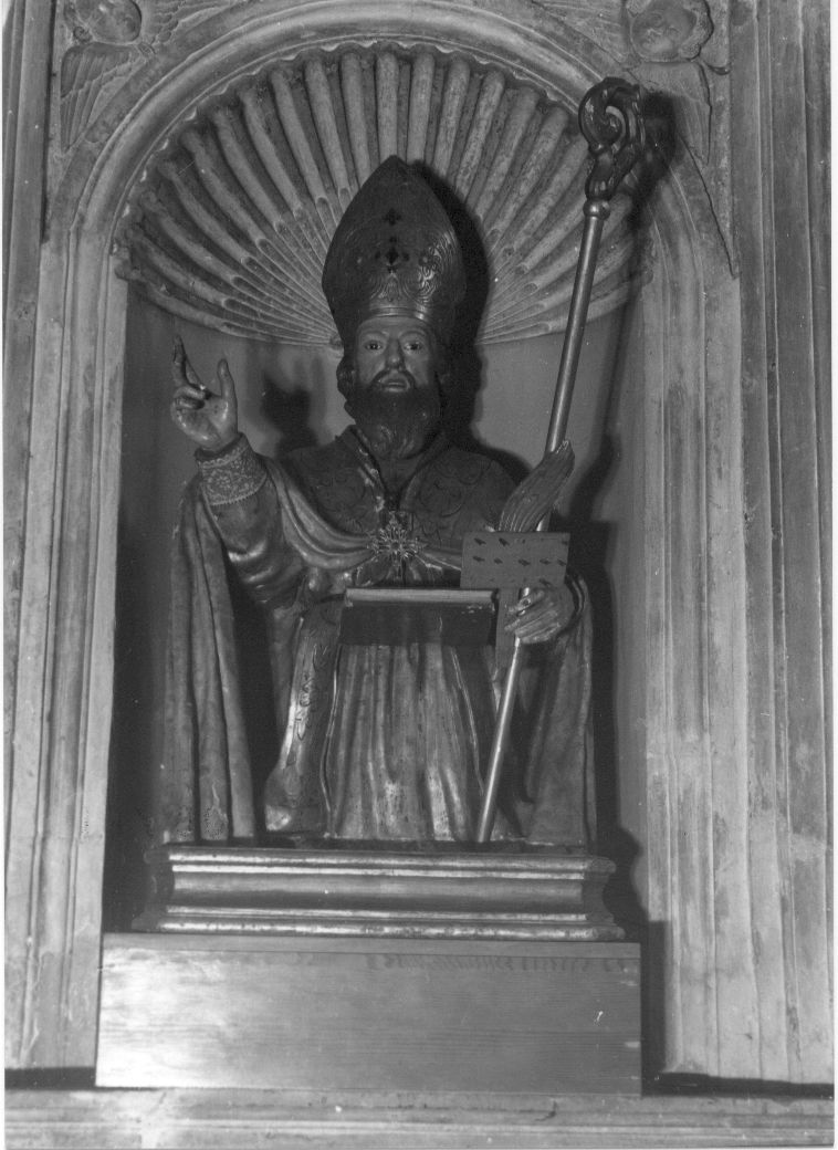 San Biagio (scultura, opera isolata) - ambito abruzzese (sec. XIX)