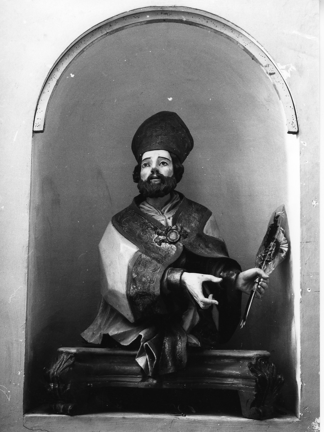 San Martino (reliquiario - a busto, opera isolata) - ambito abruzzese (sec. XVII)