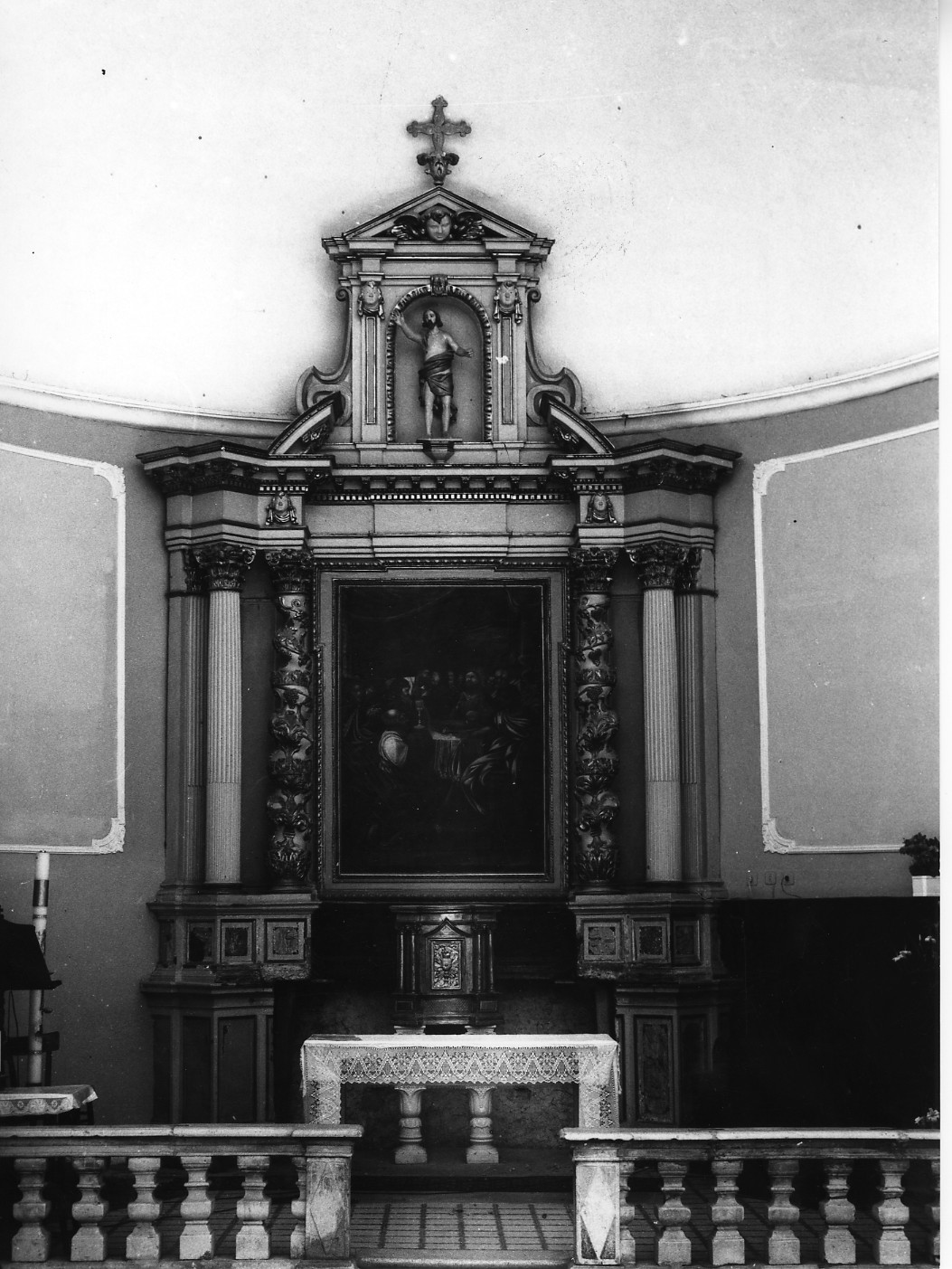 altare maggiore, opera isolata - ambito abruzzese (sec. XVIII)