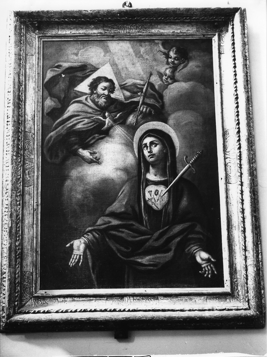 Madonna Addolorata con simboli della Passione (dipinto, opera isolata) - ambito abruzzese (sec. XVIII)