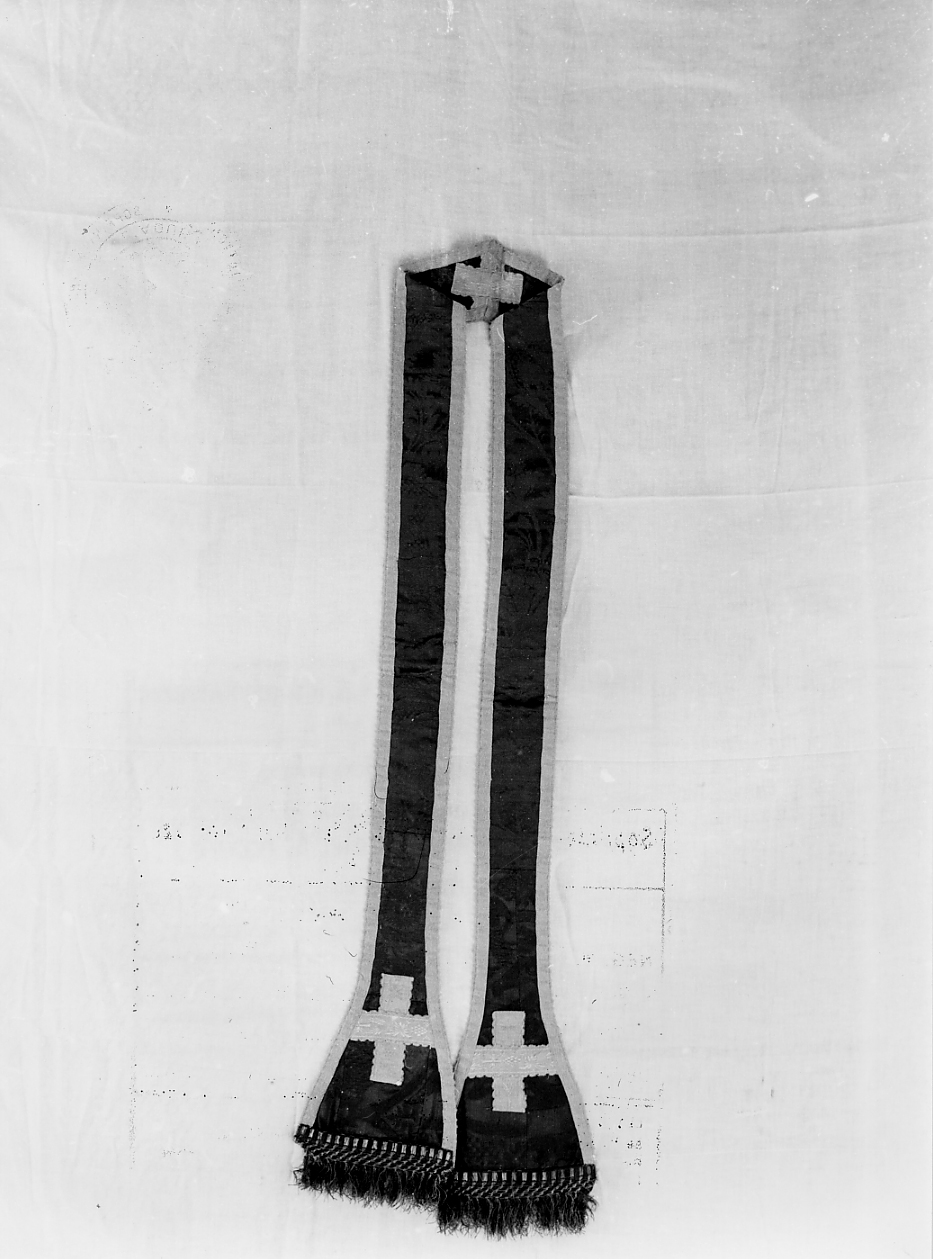 stola, serie - manifattura italiana (fine/inizio secc. XVI/ XVII)