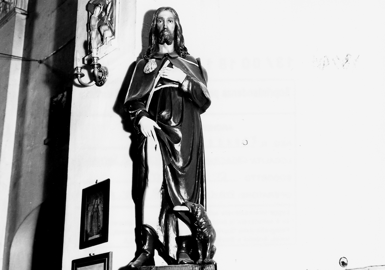 San Rocco (statua) - produzione gardenese (prima metà sec. XX)
