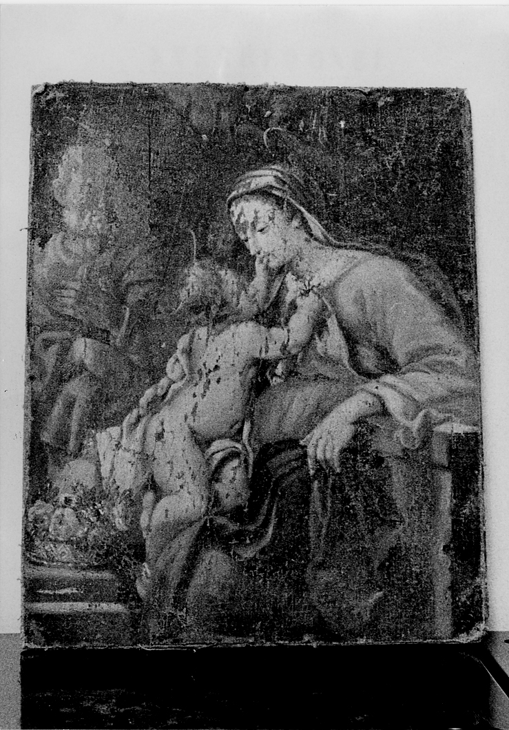 Madonna con Bambino e San Giuseppe (dipinto, opera isolata) di De Benedictis Francesco Maria (attribuito) - ambito abruzzese (sec. XIX)