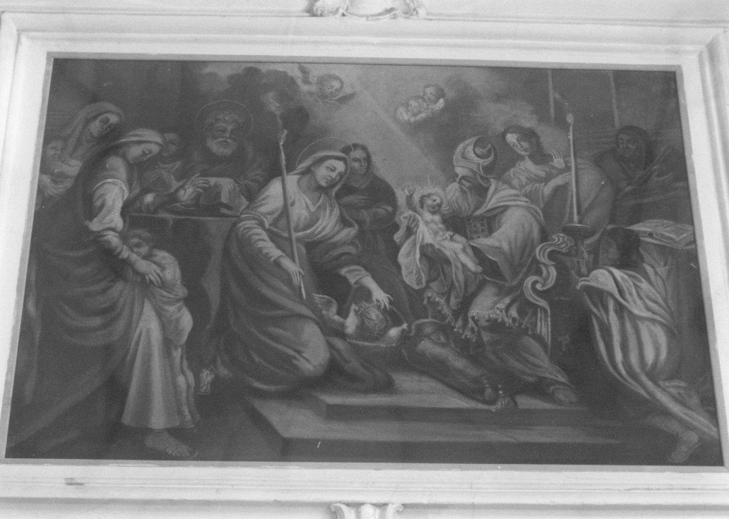 presentazione di Gesù al tempio (dipinto, opera isolata) - ambito napoletano (terzo quarto sec. XVIII)