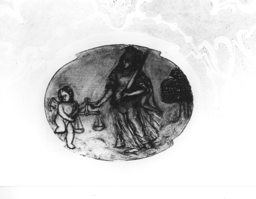 giustizia (medaglione) - ambito Italia centrale (sec. XVIII)